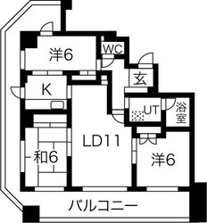 アメックス西新セレストの物件間取画像